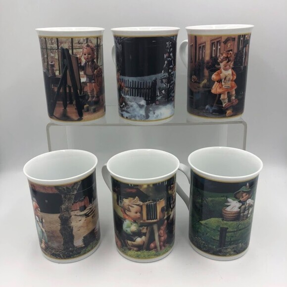 Vintage M. I. Hummel Danbury Mint Lot of 6 Porcelain Mugs Goebel Birth Months - Picture 3 of 9